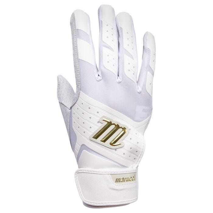 White and gold marucci batting gloves new arrivals