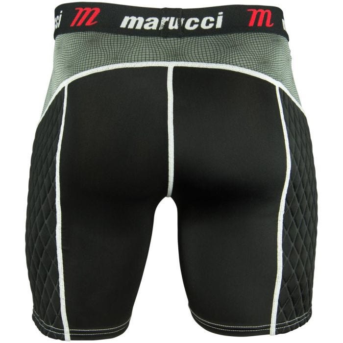 マルッチ キッズ 野球 スライディングショーツ Marucci Boys' Padded Baseball Sliding Shorts w/ Cup - Black Marucci Youth Padded Slider Shorts