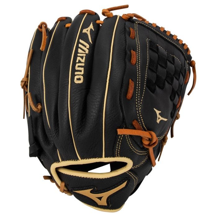 Mizuno Prospect GPSL1201 12 Fastpitch Softball Glove Black Brown 2022 Model