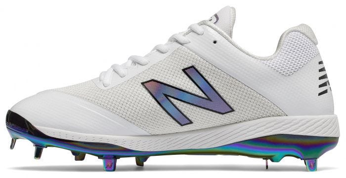 new balance men's l4040v4 low metal cleats