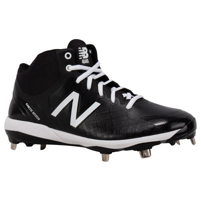 black new balance metal cleats