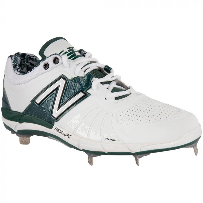 green and white new balance cleats