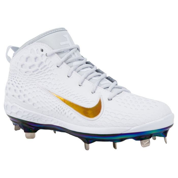 mike trout white cleats