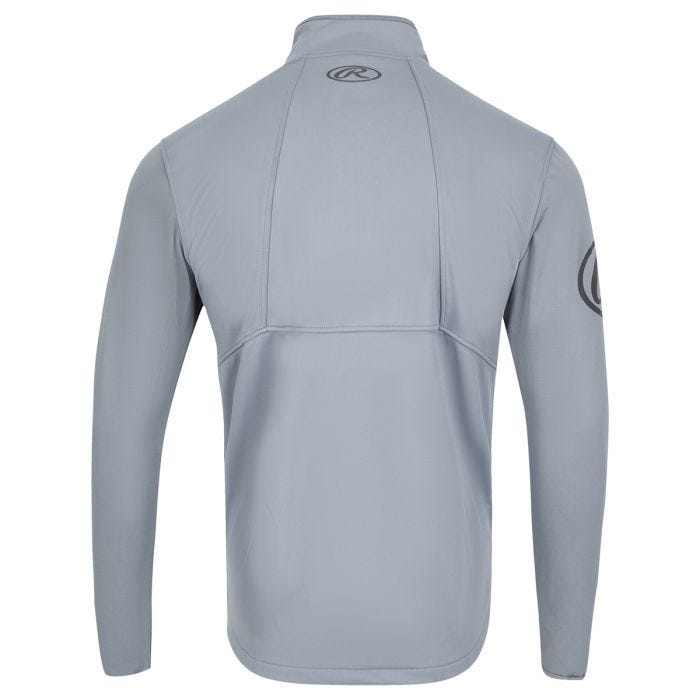 送料無料Rawlings Gold Collection Adult 1/4 Zip Short Sleeve Batting Practice Hooded Jacket, Blue Grey, Large並行輸入 Rawlings Gold Collection Adult Quarter Zip Short Sleeve Cage Jacket