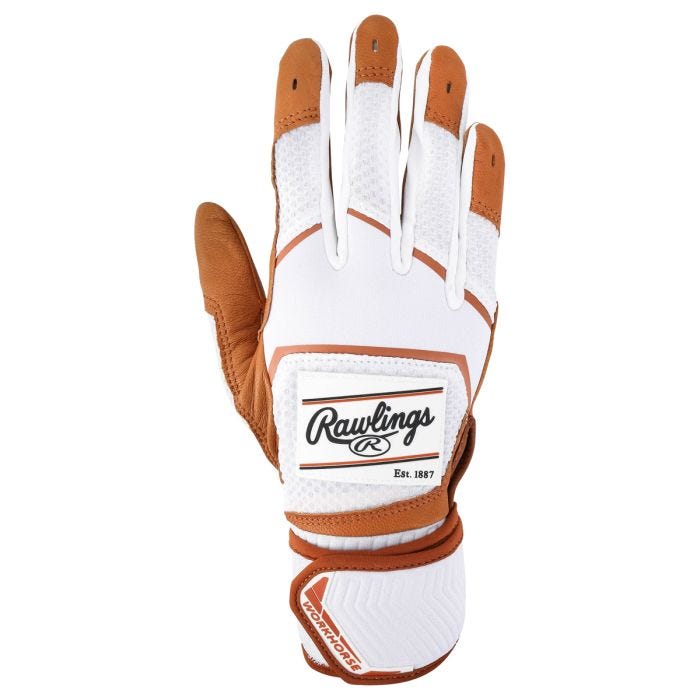 New WORKHORSE COMP WH/WH SR-XL Batting Gloves