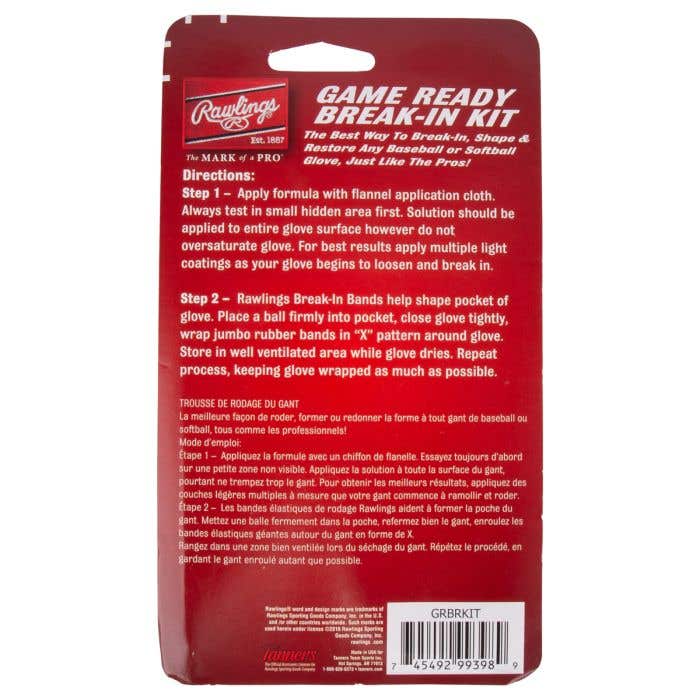 Kit Break-in Hot Glove Pour Gants De Baseball - NEUF - Système D'entretien