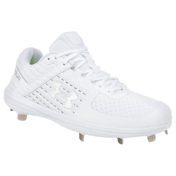 white ua cleats