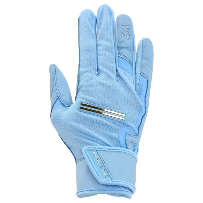 Light blue sales batting gloves