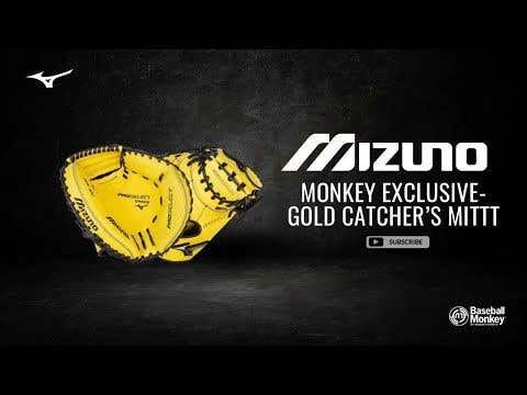 Monkey Exclusive Mizuno Gold Catcher’s Mitt I BaseballMonkey
