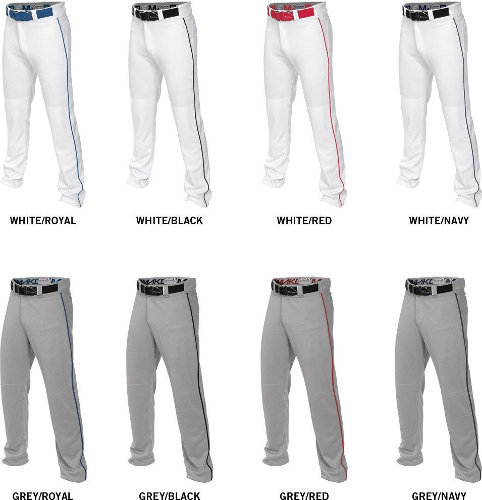 Easton Mens Baseball Pants Size Chart