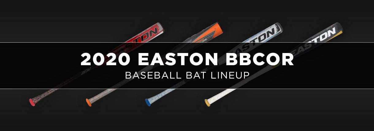 2020 Easton BBCOR Baseball Bat Lineup