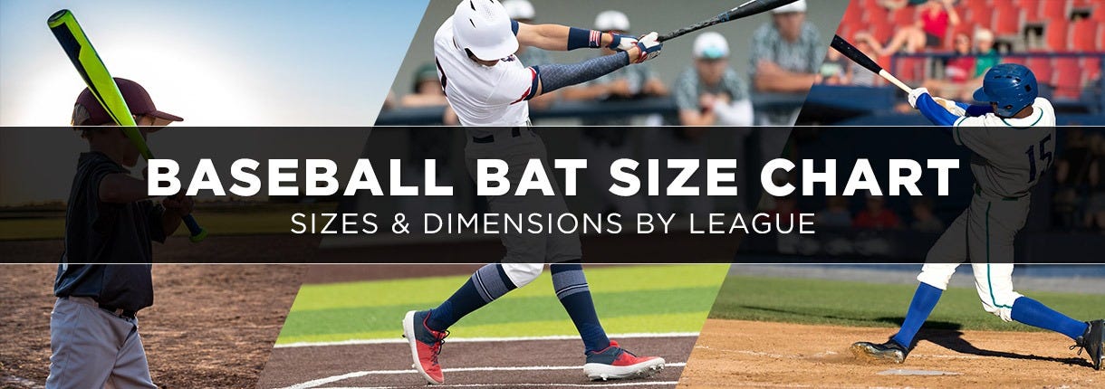 Baseball Bat Size Chart Bat Sizes Dimensions By League