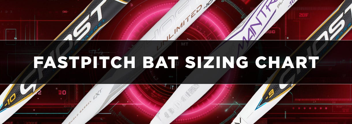 fastpitch softball bat sizing chart