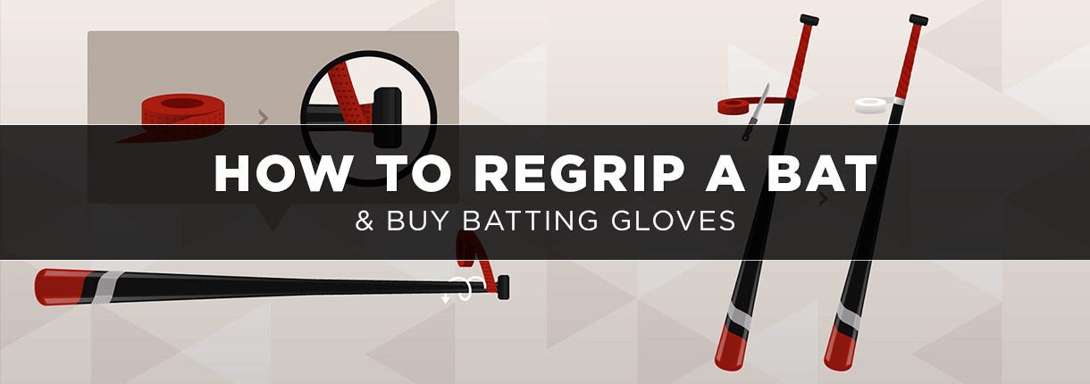 How to Regrip a Bat & Buy Batting Gloves