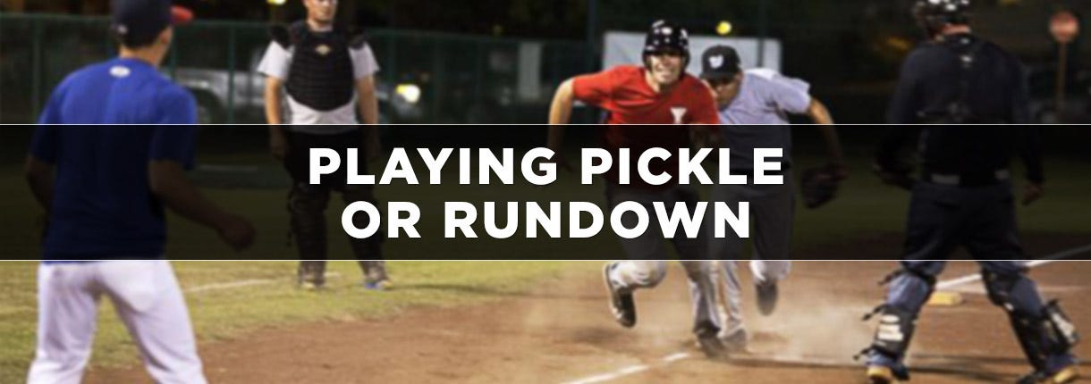 Baseball Pickle: How to Play Rundown or Hotbox | BaseballMonkey