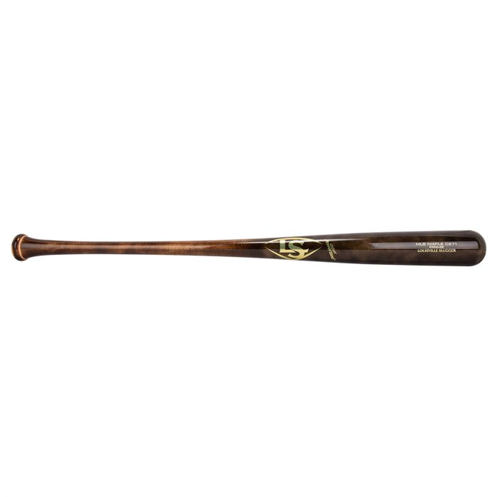 Louisville Slugger MLB Prime C271 High Roller Maple Wood Bat - Black/Flame