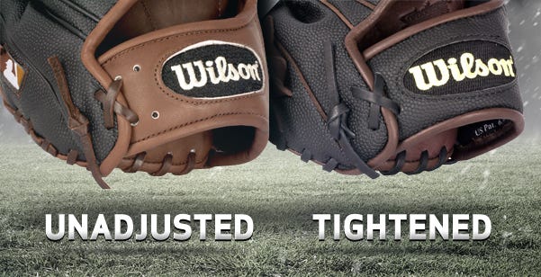 adjust baseball glove size
