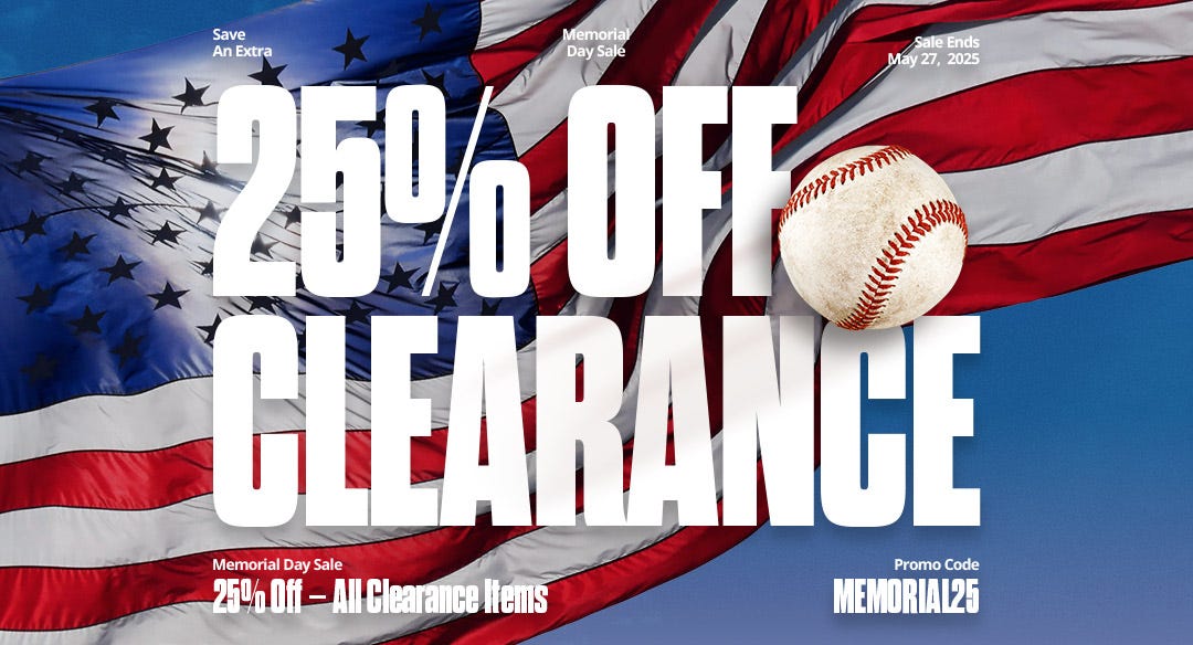 Memorial Day Sale: 25% off clearance