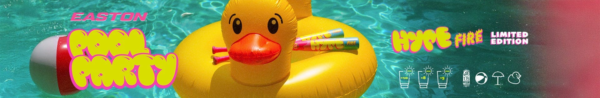 Easton Hype Fire Pool Party Limited Edition Baseball Bats