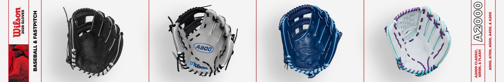 2026 Wilson Baseball & Fastpitch Softball Gloves