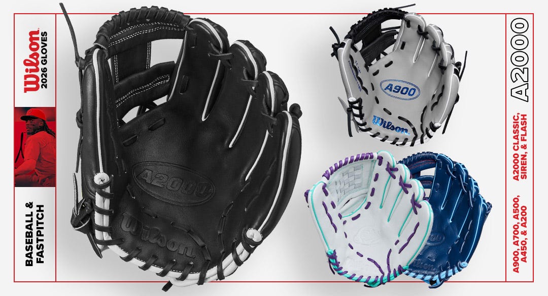 2026 Wilson Baseball & Fastpitch Softball Gloves