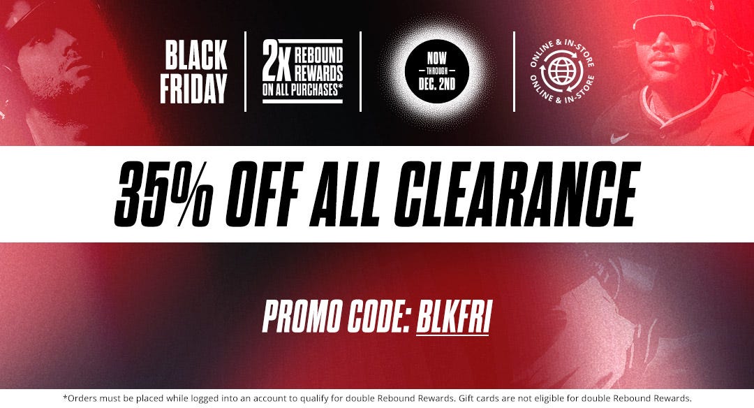Black Friday Sale: 35% Off Clearance Items, now through December 2nd. Promo code: BLKFRI.