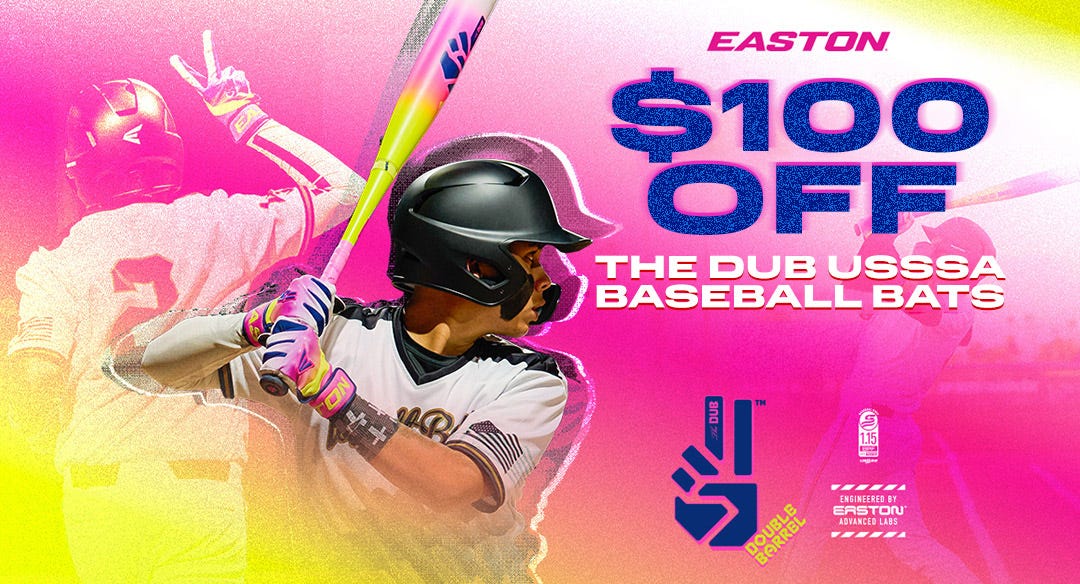$100 off Easton The Dub USSSA baseball bats