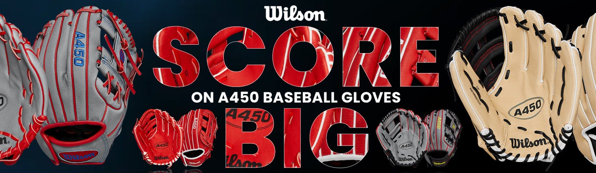 Score big on Wilson A450 baseball gloves