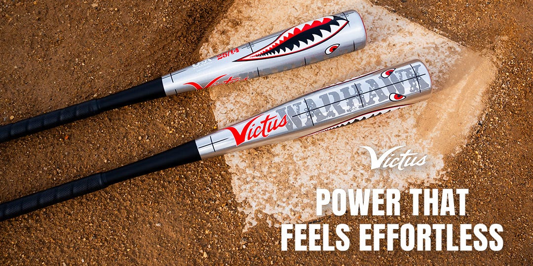 Victus Vibe Warhawk baseball bats. Power that feels effortless.