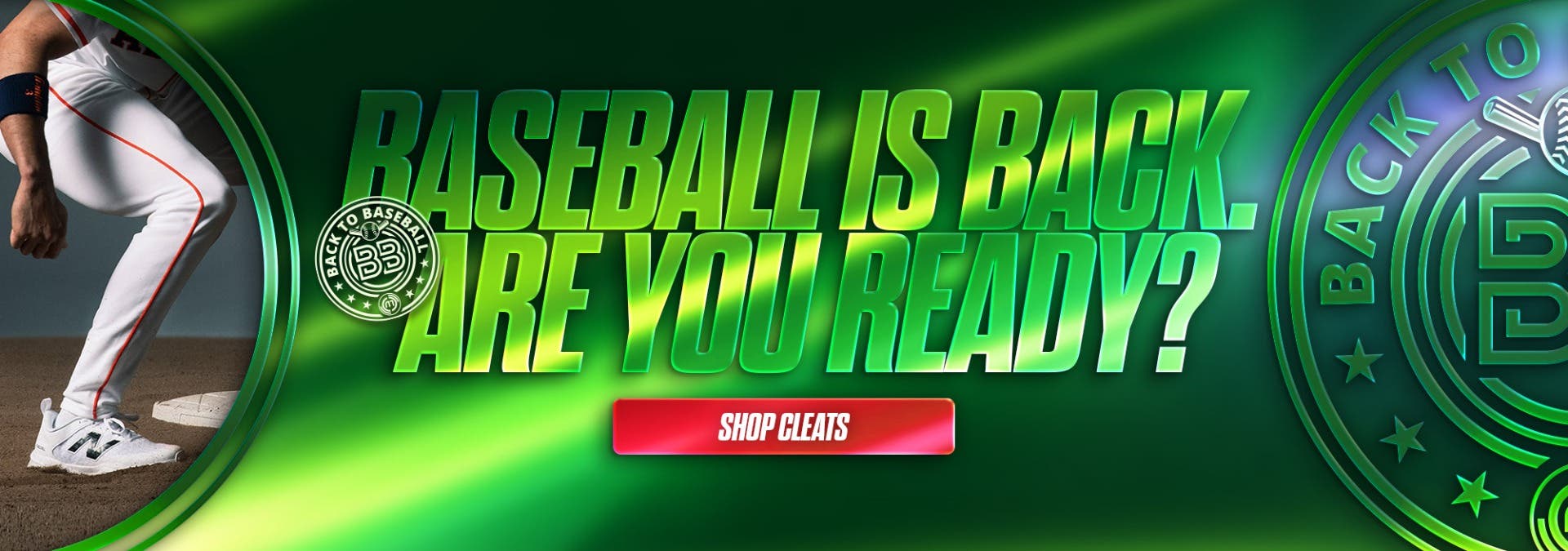 Baseball is back. Are you ready? Shop cleats.