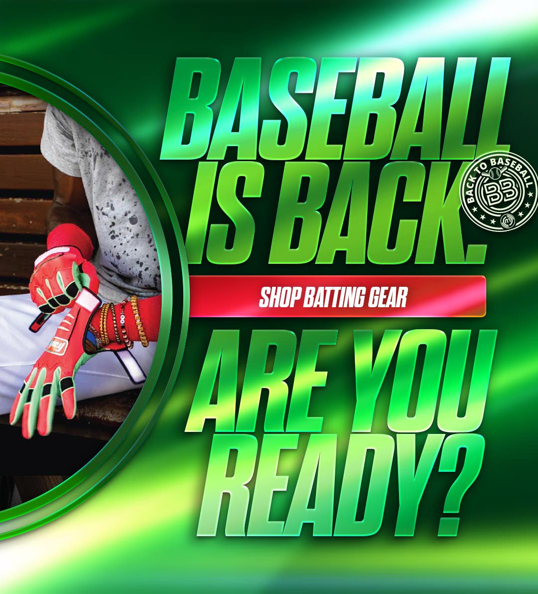 Baseball is back. Are you ready? Shop batting gear.