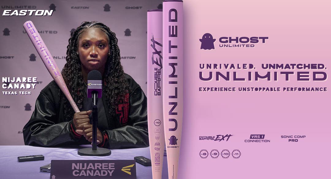 Easton Ghost Unlimited Fastpitch Softball Bats. Unrivaled. Unmatched. Unlimited. Experience unstoppable performance.