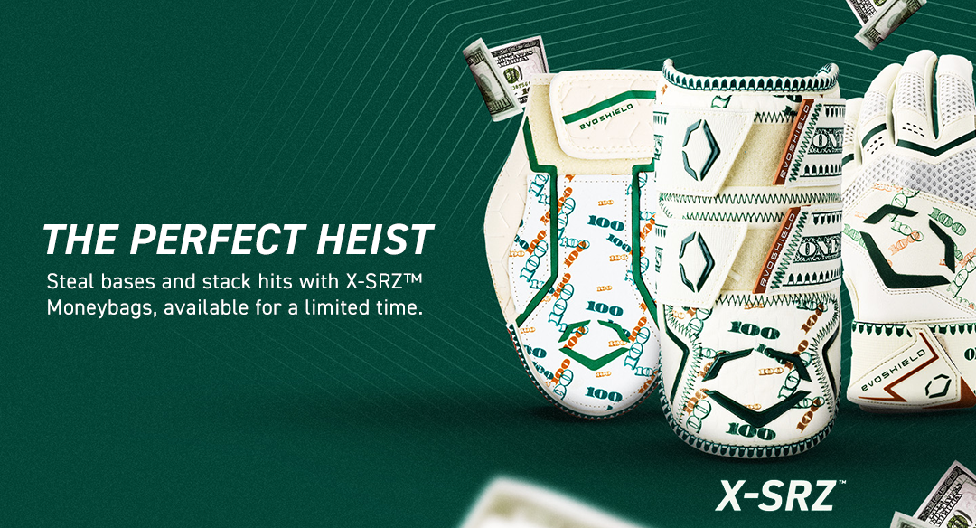 The perfect heist. Steal bases and stack hits with X-SRZ Moneybags, available for a limited time.
