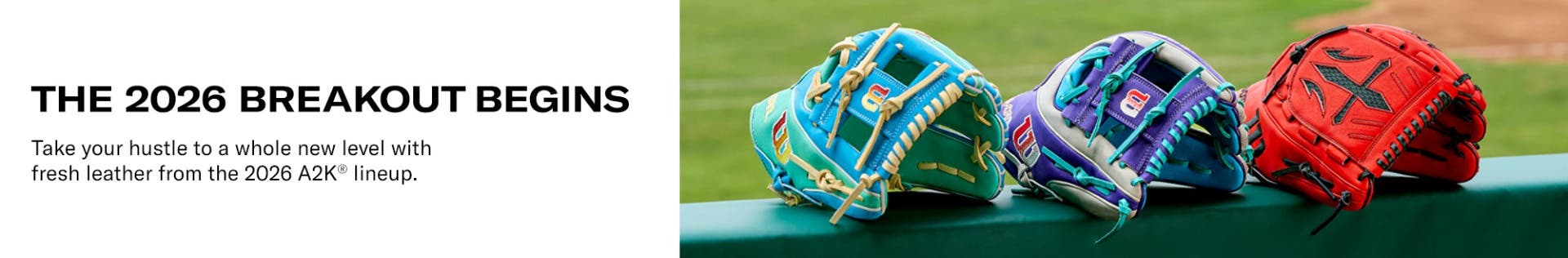 The 2026 Breakout Begins. Take your hustle to a hwole new level with fresh leather from the 2026 A2K lineup.