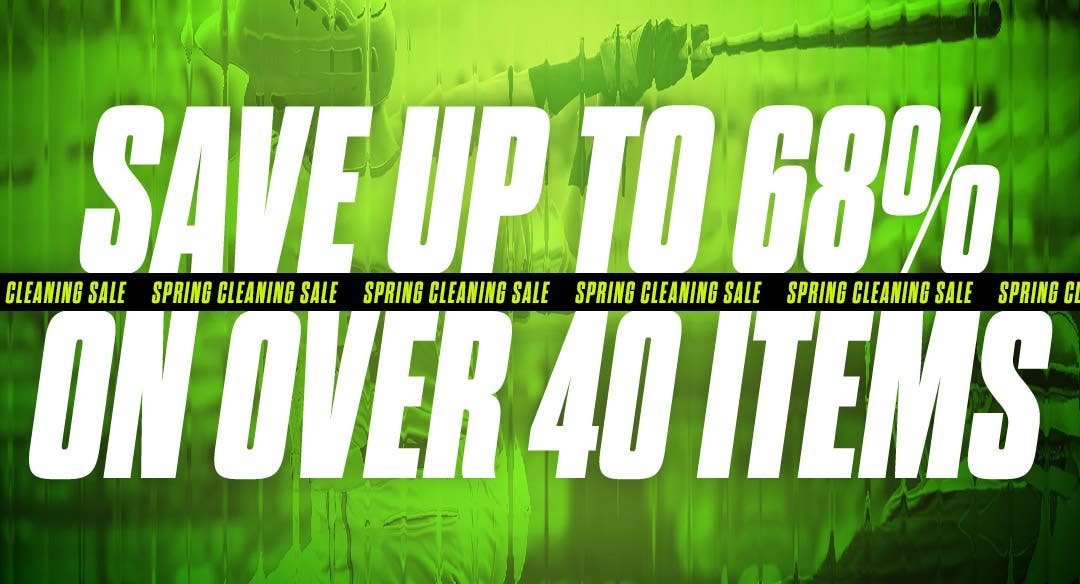 Spring Cleaning Sale. Save up to 68% on over 40 items.