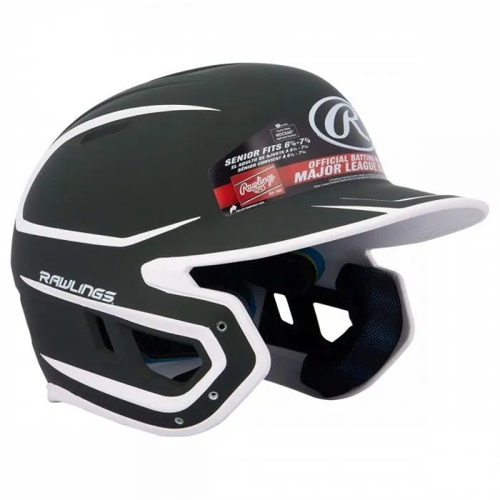 Rawlings Mach Matte Senior Two-Tone Batting Helmet