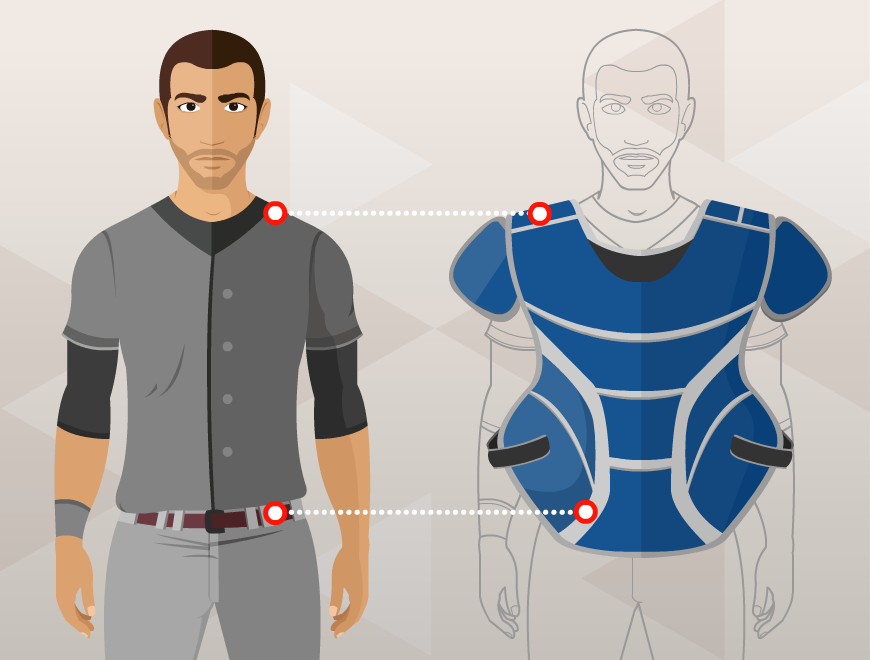 chest protector measurement